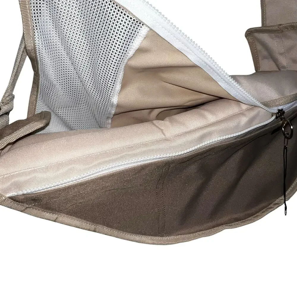 New Fundle Communion Pocket Pet Sling Carrier Bag Standard Size 0-11 lb Beige